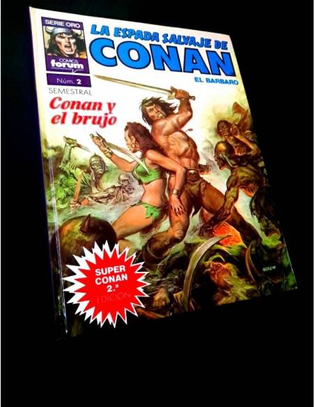 CASI EXCELENTE ESTADO LA ESPADA SALVAJE DE CONAN 2 SUPER CONAN SEGUNDA EDICION FORUM