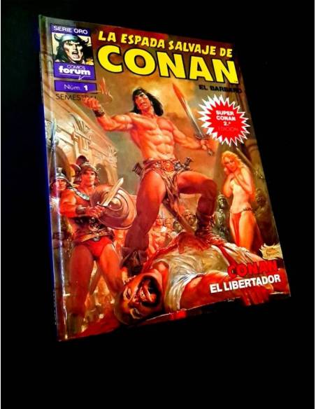 EXCELENTE ESTADO LA ESPADA SALVAJE DE CONAN 1 SUPER CONAN SEGUNDA EDICION FORUM