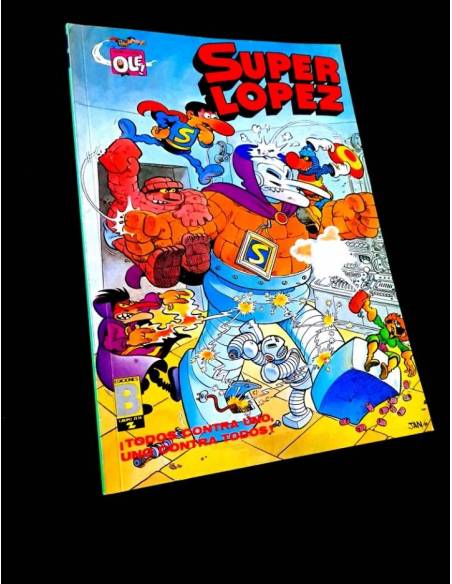 MUY BUEN ESTADO 1° REIMPRESION EDICION SUPER LOPEZ 3-SL COMICS EDICIONES B OLE