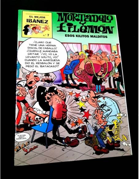 CASI EXCELENTE ESTADO EL MEJOR IBAÑEZ 7 MORTADELO Y FILEMON TEBEOS HUMOR RELIEVE OLE