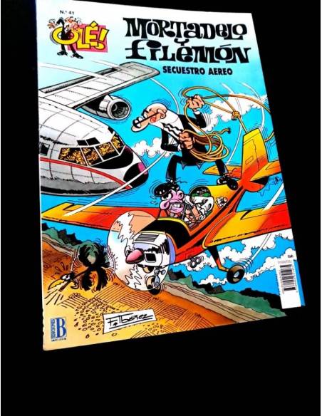 MUY BUEN ESTADO 2° SEGUNDA EDICION MORTADELO Y FILEMON 41 TEBEOS HUMOR RELIEVE OLE