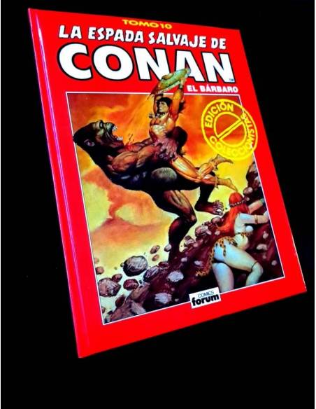 EXCELENTE ESTADO LA ESPADA SALVAJE DE CONAN TOMO 10 SERIE ROJA COMICS FORUM