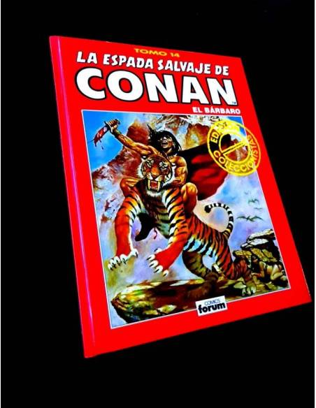 EXCELENTE ESTADO LA ESPADA SALVAJE DE CONAN TOMO 14 SERIE ROJA COMICS FORUM
