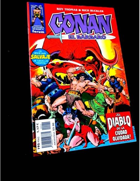 EXCELENTE ESTADO CONAN EL BARBARO 40 FANTASIA HEROICA COMICS FORUM MARVEL