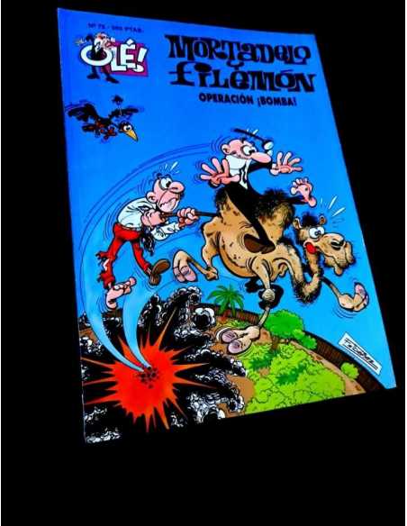 MUY BUEN ESTADO 1° PRIMERA EDICION MORTADELO Y FILEMON 75 TEBEOS HUMOR OLE