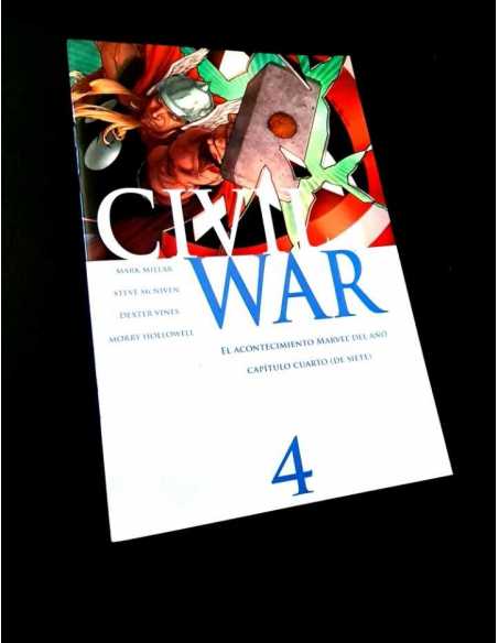 DE KIOSCO CIVIL WAR 4 COMICS MARVEL PANINI
