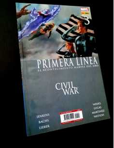 CASI EXCELENTE ESTADO CIVIL WAR PRIMERA LINEA 3 COMICS...
