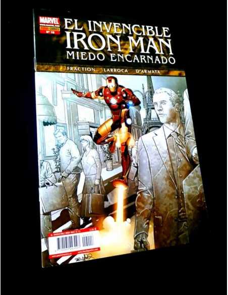 EXCELENTE ESTADO EL INVENCIBLE IRON MAN 13 MIEDO ENCARNADO COMICS PANINI MARVEL