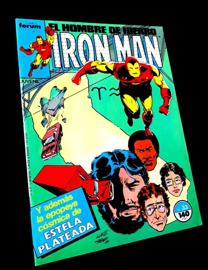 Iron Man 33 de kiosco Marvel Cómic retro colección