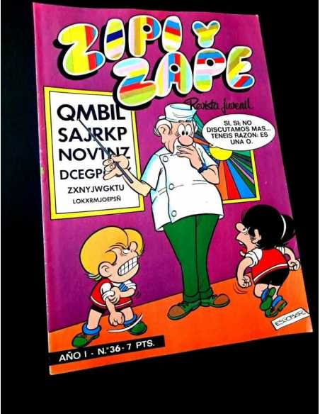 EXCELENTE ESTADO ZIPI Y ZAPE 36 AÑO I REVISTA JUVENIL