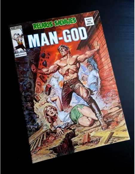 EXCELENTE ESTADO RELATOS SALVAJES 53 MAN-GOD MUNDI COMICS EDICIONES VERTICE