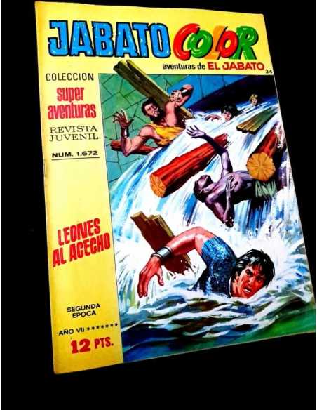 MUY BUEN ESTADO JABATO COLOR 34 COLECCION SUPER AVENTURAS 1672 BRUGUERA