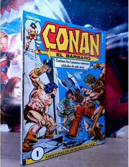 MUY BUEN ESTADO CONAN EL BARBARO 1 AL 5 RETAPADO COMICS FÓRUM