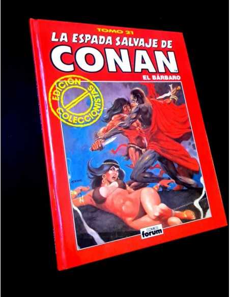 EXCELENTE ESTADO LA ESPADA SALVAJE DE CONAN TOMO 21 ROJO EDICION COLECCIONISTAS COMICS FORUM