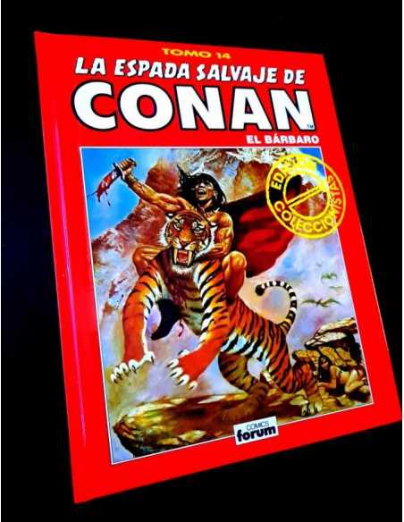 EXCELENTE ESTADO LA ESPADA SALVAJE DE CONAN TOMO 14 ROJO EDICION COLECCIONISTAS COMICS FORUM
