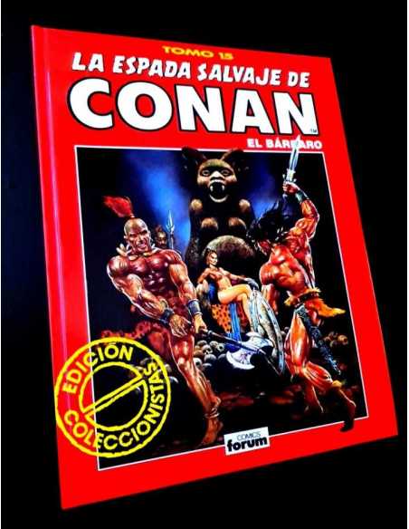 DE KIOSCO LA ESPADA SALVAJE DE CONAN TOMO 15 ROJO EDICION COLECCIONISTAS COMICS FORUM