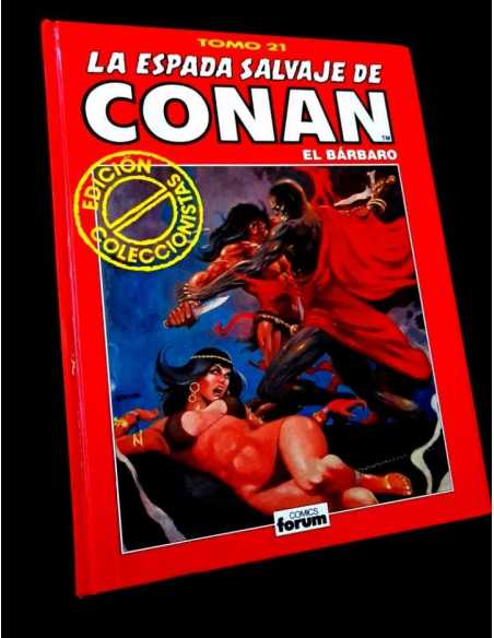 MUY BUEN ESTADO LA ESPADA SALVAJE DE CONAN TOMO 21 ROJO EDICION COLECCIONISTAS COMICS FORUM