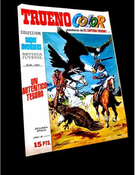 MUY BUEN ESTADO EL CAPITAN TRUENO COLOR 75 COLECCION SUPER AVENTURAS 1867 BRUGUERA
