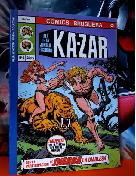 EXCELENTE ESTADO KA-ZAR 2 COMICS BRUGUERA KAZAR
