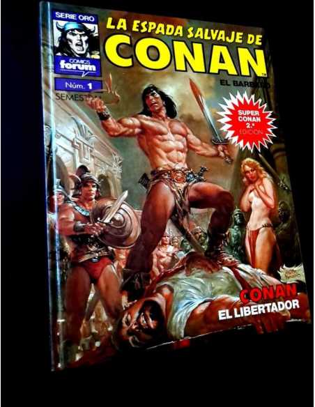 MUY BUEN ESTADO 2° SEGUNDA EDICION LA ESPADA SALVAJES DE CONAN 1 COMICS FORUM