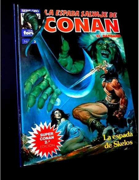 MUY BUEN ESTADO 2° SEGUNDA EDICION LA ESPADA SALVAJES DE CONAN 3 SUPER CONAN COMICS FORUM