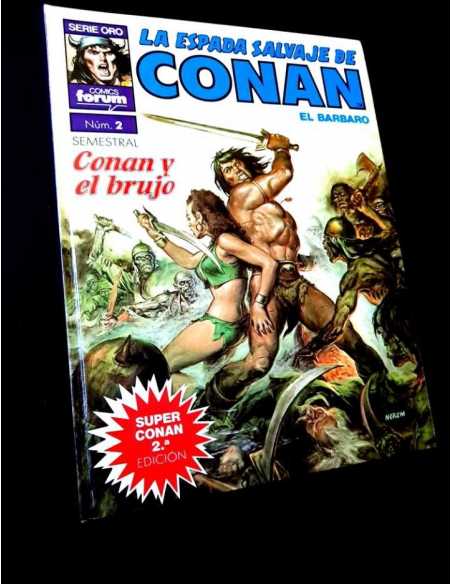 CASI EXCELENTE ESTADO 2° SEGUNDA EDICION LA ESPADA SALVAJES DE CONAN 2 SUPER CONAN COMICS FORUM