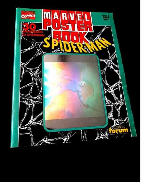 CASI EXCELENTE ESTADO MARVEL POSTER-BOOK SPIDERMAN 30 ANIVERSARIO COMICS FORUM