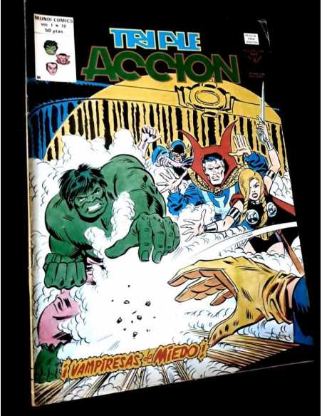BUEN ESTADO TRIPLE ACCION 18 COMICS EDICIONES VERTICE