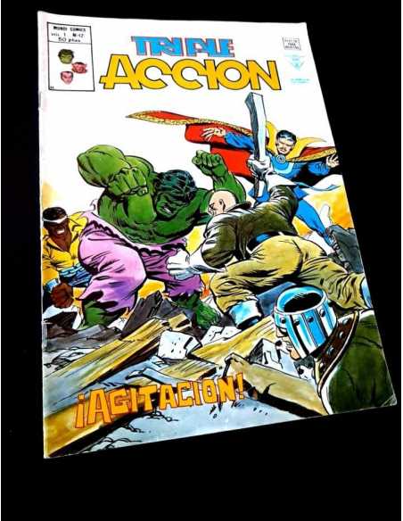 MUY BUEN ESTADO TRIPLE ACCION 12 COMICS EDICIONES VERTICE