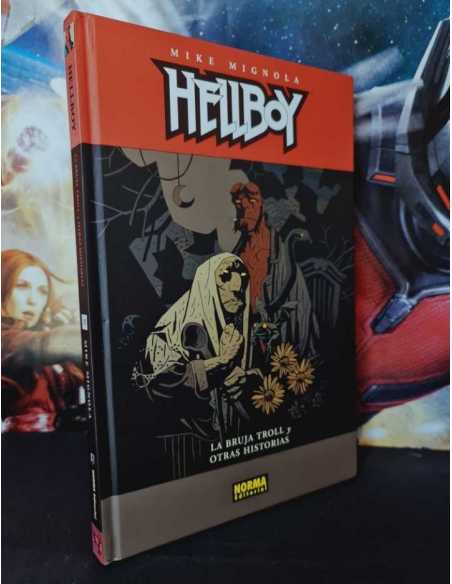 CASI EXCELENTE ESTADO HELLBOY LA BRUJA TROLL Y OTRAS HISTORIAS COMICS NORMA EDITORIAL