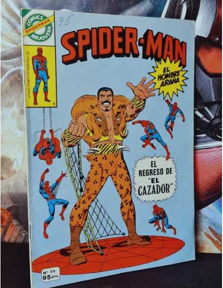 BUEN ESTADO SPIDER-MAN 56 SPIDERMAN EL REGRESO DE EL CAZADOR COMICS BRUGUERA