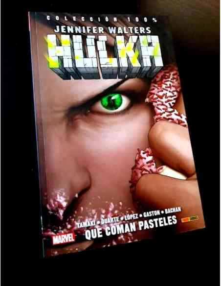 DE KIOSCO JENNIFER WALTERS HULKA QUE COMAN PASTELES COLECCION 100 % COMICS MARVEL PANINI