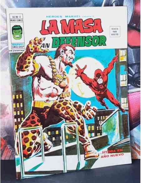 EXCELENTE ESTADO HÉROES MARVEL 4 VOL II LA MASA Y DAN DEFENSOR COMICS EDICIONES VERTICE