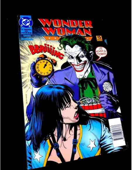 CASI EXCELENTE ESTADO WONDER WOMAN LA TRAMPA DEL JOKER DC COMICS ZINCO