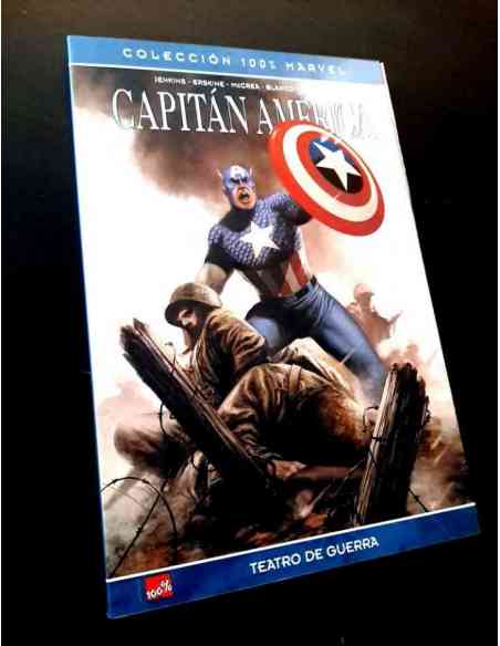 CASI EXCELENTE ESTADO CAPITAN AMERICA TEATRO DE GUERRA COLECCION 100 % COMICS PANINI