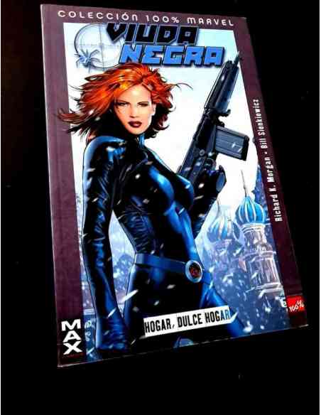 CASI EXCELENTE ESTADO VIUDA NEGRA HOGAR DULCE HOGAR COLECCION 100 % MARVEL COMICS PANINI