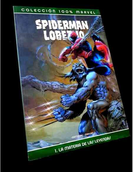 DE KIOSCO SPIDERMAN LOBEZNO 1 LA MATERIA DE LAS LEYENDAS COLECCION 100 % MARVEL PANINI COMICS