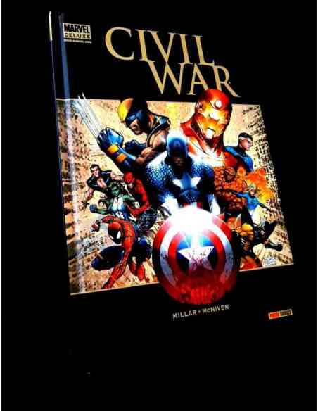 EXCELENTE ESTADO MARVEL DELUXE CIVIL WAR COMICS PANINI TOMO TAPA DURA