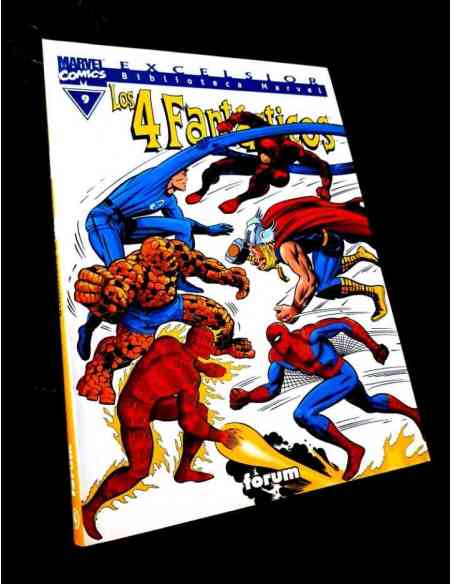CASI EXCELENTE ESTADO LOS 4 FANTASTICOS 9 BIBLIOTECA MARVEL EXCELSIOR FORUM