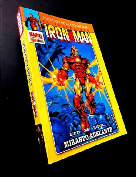 DE KIOSCO IRON MAN MIRANDO ADELANTE COLECCION EXTRA SUPERHEROES COMICS PANINI