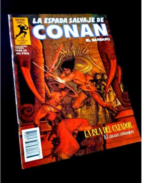 CASI EXCELENTE ESTADO LA ESPADA SALVAJE DE CONAN 25 SERIE ORO COMICS PLANETA