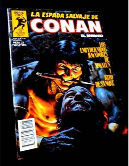CASI EXCELENTE ESTADO LA ESPADA SALVAJE DE CONAN 27 SERIE ORO COMICS PLANETA