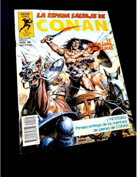 MUY BUEN ESTADO LA ESPADA SALVAJE DE CONAN 28 SERIE ORO COMICS PLANETA