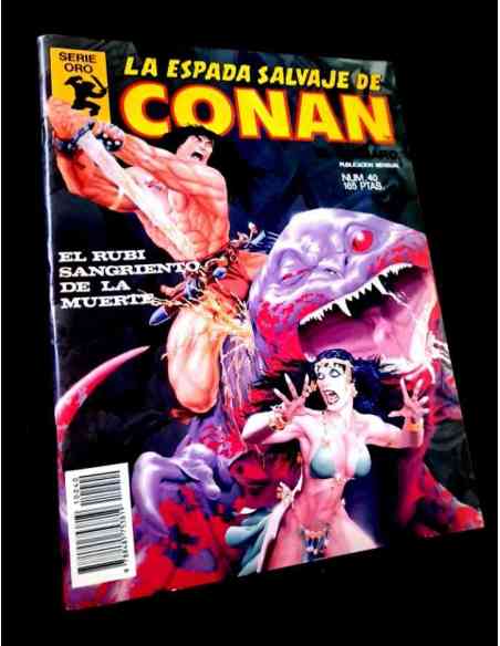 MUY BUEN ESTADO LA ESPADA SALVAJE DE CONAN 40 SERIE ORO COMICS PLANETA