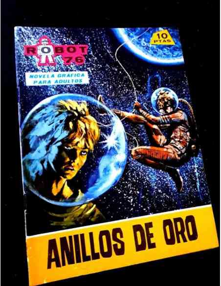 CASI EXCELENTE ESTADO ROBOT 76 9 ANILLOS DE ORO TORAY