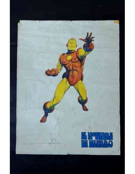 POSTER EL HOMBRE DE HIERRO NORMAL ESTADO EDICIONES VERTICE ORIGINAL