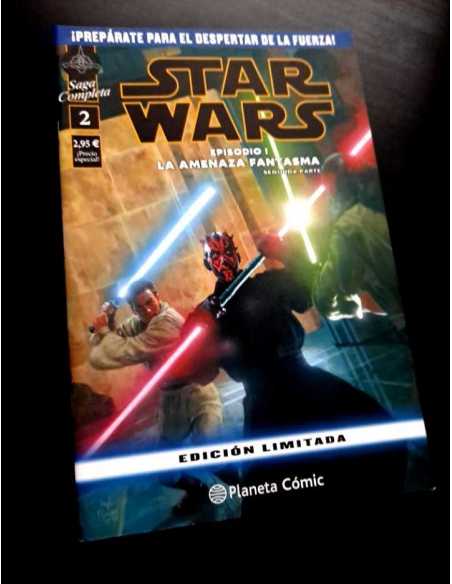 MUY BUEN ESTADO STAR WARS 2 EPISODIO I LA AMENAZA FANTASMA COMICS PLANETA EDICION LIMITADA