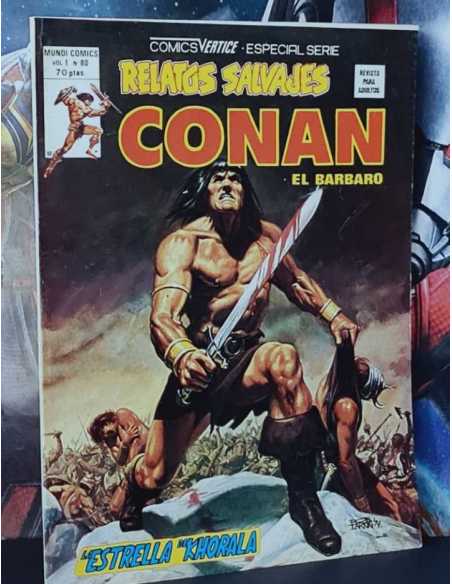 EXCELENTE ESTADO RELATOS SALVAJES 80 CONAN COMICS EDICIONES VERTICE
