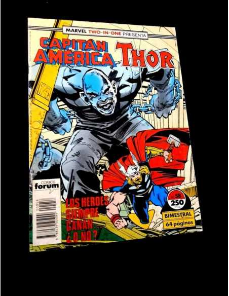 MUY BUEN ESTADO CAPITAN AMERICA 58 MARVEL TWO-IN-ONE COMICS FORUM