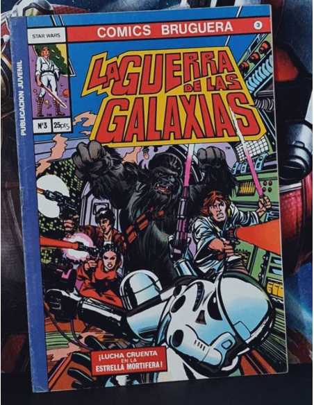 CASI EXCELENTE ESTADO LA GUERRA DE LAS GALAXIAS 3 COMICS BRUGUERA